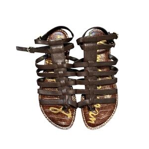 Sam Edelman Brown Gladiator Sandals NWOB size 7